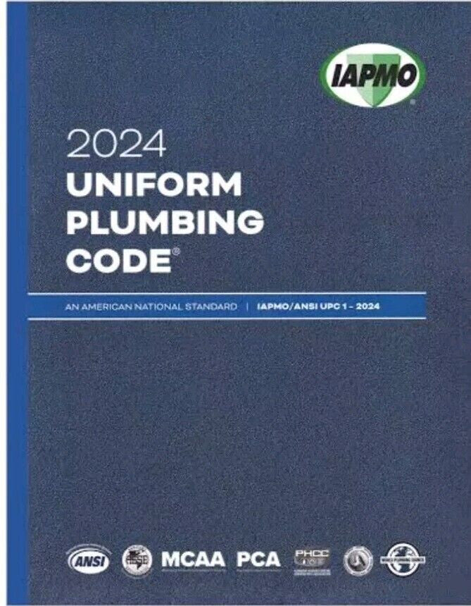 2024 Uniform Plumbing Code Soft Cover w/Tabs IAPMO/ANSI UPC 1 — Paperback (Brand New)